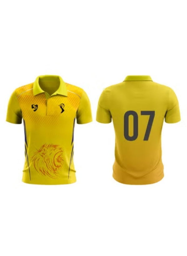 SG IPL 2026 | Chennai Super Kings (CSK) T-Shirt | Unisex Regular Fit | Half Sleeve | Stretchable Match Fit Fan Jersey