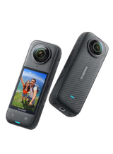 X4-8K 防水 360° 运动相机，支持 4K 广角视频，具备隐形自拍杆功能，可拆卸镜头保护罩，135 分钟续航，AI 编辑，防抖功能，适用于运动、旅行、户外活动 1