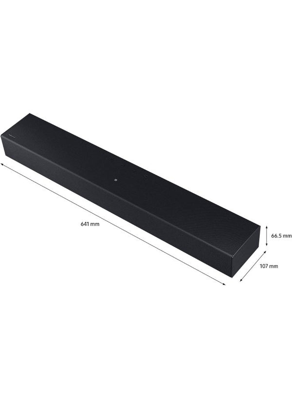 2.0 CH Wireless Sound bar, with Night Mode - HW-C400/ZN/HW-C400/SA Black