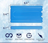 DEXO 4-Piece Reusable Ice Packs for Cooler & Lunch Bags – Long-Lasting Slim Gel Freezer Packs for Work, School, Picnic, Camping & Travel 2