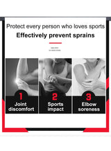 VBOSI Elbow Support Brace, 3D Ergonomic Compression Sleeve with Adjustable Pressure Strap & Breathable Weaving for Joint Pain Relief in Basketball, Gym, Tennis & Cycling (Black) 4