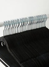 Noon East 50 Piece Non-Slip Ultra Slim Velvet Hanger, Set Made In Sturdy Material For Closet Organization in Black, 44.5x23.5cm 3
