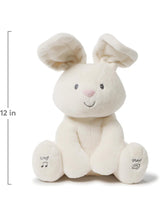 PLAY Animated Flora Bunny Plush Toy – Interactive Singing & Peek-a-Boo Soft Bunny for Baby Boys & Girls – Adorable Talking Rabbit Stuffed Toy for Infants, Toddlers & Newborns 3