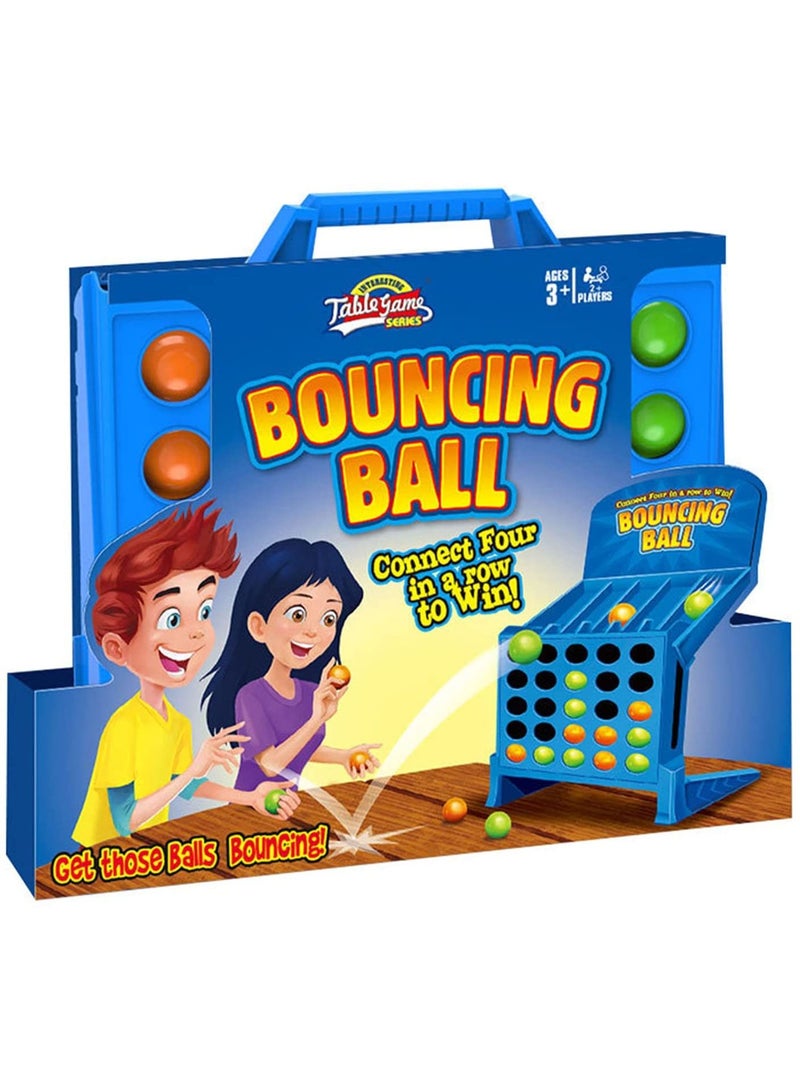 KSYN KO-KO Connect Bouncing Ball 4 Shots Game, Classic 4 in a Row Link Up 4 Ball Game Educational Toy, Parent-Child Interaction Party Multiplayer Funny Desktop Connect Balls Game Toy for Kids Family