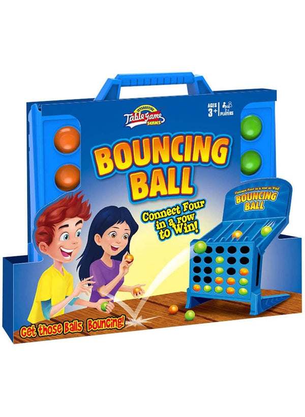 KSYN KO-KO Connect Bouncing Ball 4 Shots Game, Classic 4 in a Row Link Up 4 Ball Game Educational Toy, Parent-Child Interaction Party Multiplayer Funny Desktop Connect Balls Game Toy for Kids Family