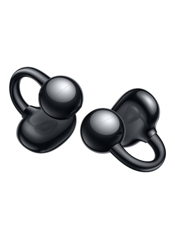 FreeClip Wireless Earphones, Bluetooth Earbuds, Futuristic Aesthetic Design, Feather-Like Wearing, Open-Ear Listening, Long Battery Life, iOS And Android Black
