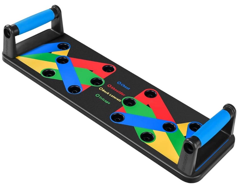 Lukadah Push Up Board for Men & Women, Multi-Function Foldable Press Board, Muscle max Push Up Handles, Fitness Strength & Exercise Training Equipment for Home Workout | Portable Gym For Chest, Abdominal
