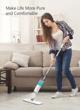 AHAKAC Spray Mop with 2 Washable Microfiber Pads-Cleaning Mop with 350ML Refillable Water Tank-Ceramic Floor Mop for Home Kitchen 2