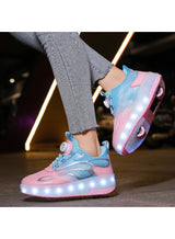 MIXSNOW Shoes with Wheels LED Light Shoes Skate Shoes Kids Gifts Boys Girls Shiny Roller Skates 5