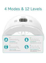 Paruu P16 Hands-Free Electric Wearable Breast Pump With Strong Suction, Low Noise, 4 Modes And 12 Levels, 19/21 MM Insert Accessories, 2 Pieces 2