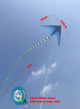 ZCM-HAPPY Kite for Outdoor Games and Activities Single Line Kite with Flying Tool Reel 6m Long Tail 3