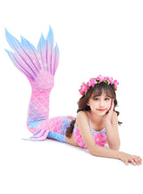 AUTOYSUR Mermaid Tail Sets Mermaid Costume Girls Swimwear Mermaid Tail Swimwear,Bikini Sets,Mermaid Costume Swimsuits for Kids 2