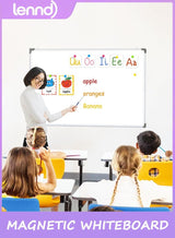 LENND Magnetic White Board Kit for Wall 90cm*120cm, Sliver Reinforced Aluminum Frame for Home, School, Office 3