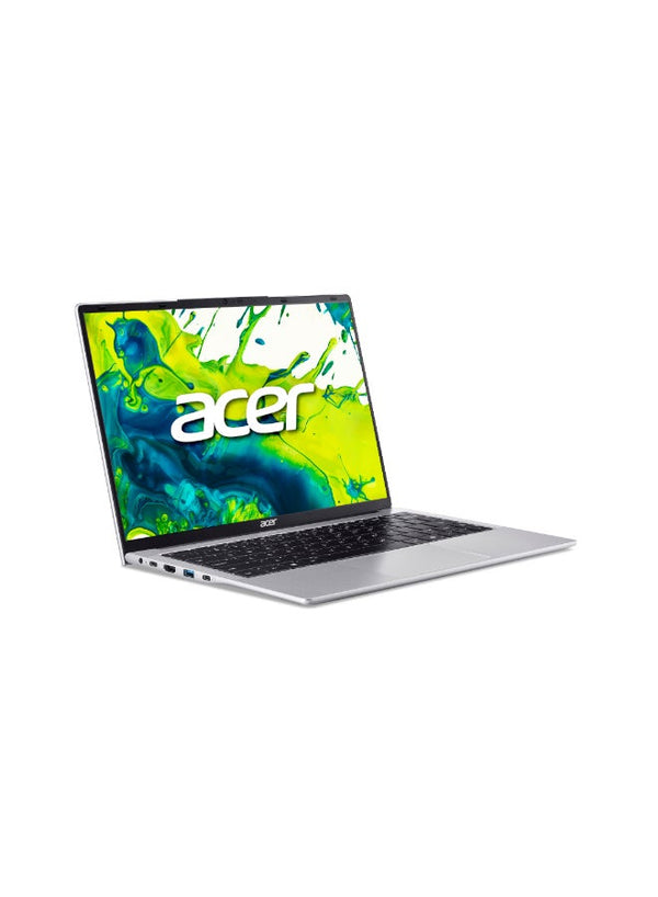 Aspire Lite AL14 Laptop with 14th Gen Intel Core 3-N355 Octa Cores Upto 3.9GHz/8GB LPDDR5 RAM/512GB SSD Storage/Intel Graphics/14" WUXGA IPS SlimBezel Display/WiFi-6/Win 11 Home silver