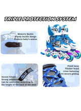 Arabest Adjustable Size Roller Skates, Inline Roller Skates for Kids, Light Up Single Row Skate Shoe, Adjustable Size Roller Skates, Inline Roller Skates for Kids, Light Up Single Row Skate Shoe 2