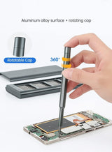 Home Care 24 in 1 Mini Screwdriver Magnetic Driver Bits Set S2 Alloy Steel Pocket Manual Screwdriver Tool Set Repair Tool Kit Grey 2