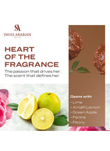 SWISS ARABIAN Shaghaf for Women Eau de Parfum, 75ml, Premium Quality Perfume, Women Perfume, Citrus, Fruity, Luxurious Blend Perfumes for Women 75ml 4