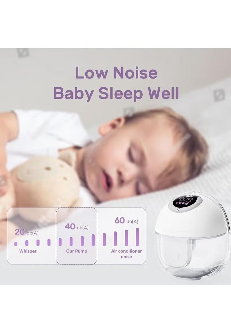 Gonice Wearable Breast Pump, Hands-Free Breast Pump with 4 Modes & 9 Levels, Double Electric Breast Pump with Display, Portable Breast Pump, 2 Pack