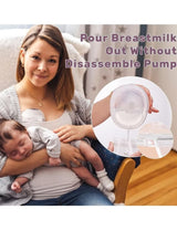 Gonice Wearable Breast Pump, Hands-Free Breast Pump with 4 Modes & 9 Levels, Double Electric Breast Pump with Display, Portable Breast Pump, 2 Pack 3