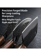 OSOOKE 3 Piece Chef Knife Set, High Carbon Steel Japanese Kitchen Knives for Meat Cutting 4