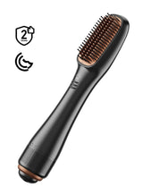 DOSCHER 1200 Watt Hair Dryer Brush Ceramic Dryer And Styler 2 In 1 Professional Black/Beige 1