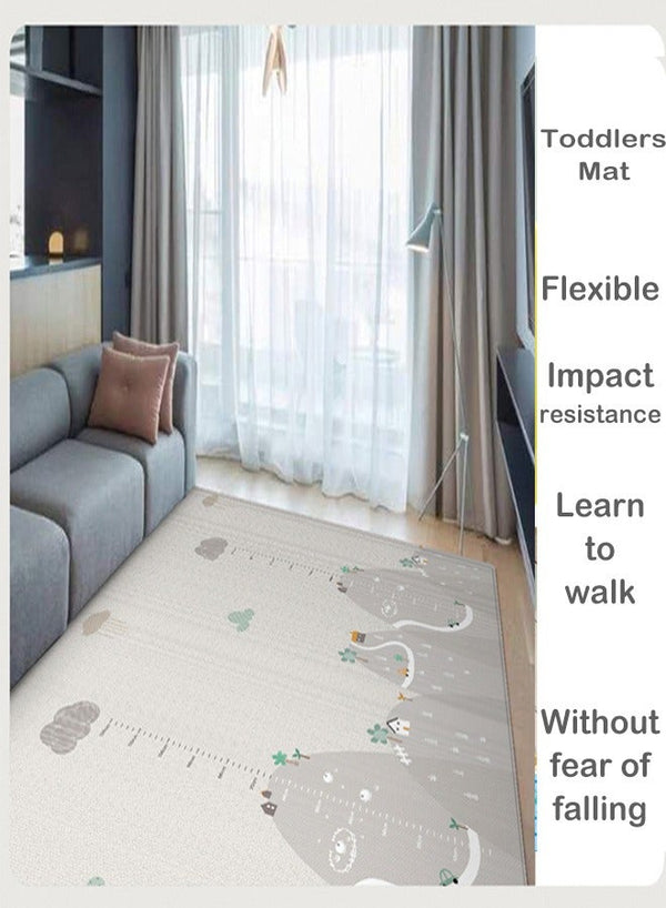 ZCM-HAPPY Double-Sided Pattern Baby Crawling Mat, Comfortable PE Material, Waterproof Baby Play Mat, Suitable for Toddler Boys and Girls 180x200cm
