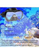 DEXO Diving Mask & Snorkel Set with Dry Top System – 180° Panoramic Tempered Glass Anti-Fog Snorkeling Gear for Adults & Youth 5