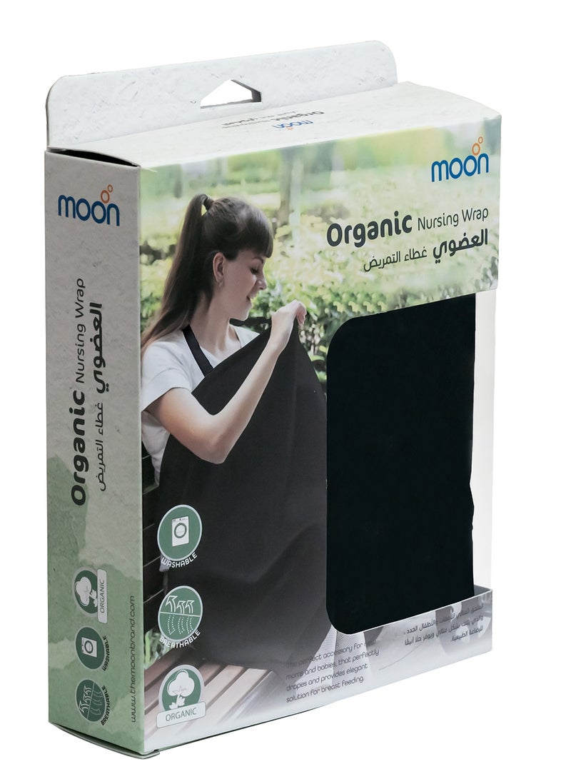 Moon 100% Organic Fabric Durable Lightweight Nursing Privacy Cover Wraps Burp Cloth