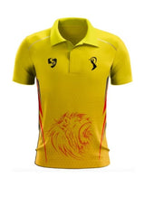 SG IPL 2026 | Chennai Super Kings (CSK) T-Shirt | Unisex Regular Fit | Half Sleeve | Stretchable Match Fit Fan Jersey 3