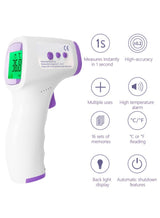 Gonice One-Click Non-Contact Infrared Thermometer with 3-Color Fever Alert, 1-Second Measurement & Multi-Use Function 2