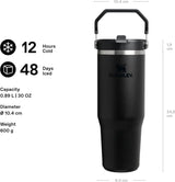 Stanley Ice Flow GO 890ml/30oz Flip Straw Water Bottle - Black 2.0 2