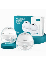 Paruu P16 Hands-Free Electric Wearable Breast Pump With Strong Suction, Low Noise, 4 Modes And 12 Levels, 19/21 MM Insert Accessories, 2 Pieces 6