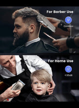 LAC LAICHY Hair Clippers for Men Hair Trimmer Beard Trimmer for Men Razor Kit - Gold Rechargeable USB Professional Cordless Hair Clippers for Men with LED Display for Barber 5