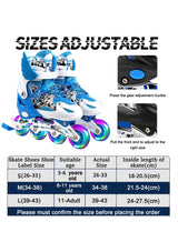Arabest Adjustable Size Roller Skates, Inline Roller Skates for Kids, Light Up Single Row Skate Shoe, Adjustable Size Roller Skates, Inline Roller Skates for Kids, Light Up Single Row Skate Shoe 5