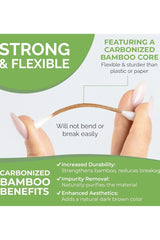 COTTON SWABS Bamboo Cotton Buds 500 Pcs Double Tipped Cotton Swabs - Biodegradable Eco-Friendly Strong Wooden Sticks Round Tips Ear Buds - Qtips Wooden Cotton Buds for Baby Care, Makeup, Ear Cleaning - Family Pack 2