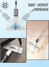 AHAKAC Spray Mop with 2 Washable Microfiber Pads-Cleaning Mop with 350ML Refillable Water Tank-Ceramic Floor Mop for Home Kitchen 3