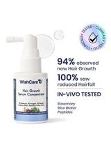 WishCare Hair Growth Serum Concentrate | Redensyl, Anagain, Baicapil, Rosemary, Caffeine, Biotin & Rice Water | Advanced Serum for Scalp | Controls Hairfall & Boosts New Growth | In-Vivo Tested | For Men & Women 1