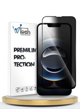 Apple iPhone 16e 5G 2025 Premium E2E Series Privacy Full Glue Full Cover Tempered Glass Screen Protector (MSGECP) - Clear/Black 5