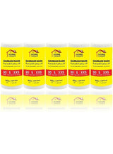 HOME CHOICE 5 Gallons, Pack of 150-Pieces, Size 45x52 cm(30 Trash Bags X 5 Rolls), Bio-degradable Garbage Bags Rolls, Bin Liners 3
