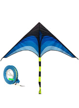 ZCM-HAPPY Kite for Outdoor Games and Activities Single Line Kite with Flying Tool Reel 6m Long Tail 6