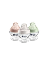 tommee tippee Baby Bottles, Closer to Nature Anti-Colic Baby Bottle with Slow Flow Breast-Like Teat, 150ml, 0m+, Self-Sterilising, Baby Feeding Essentials, Pack of 3 - Assorted 6
