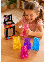 DAT Squishy Gummy Bear Stress Relief Toy | Soft Translucent Fidget Squeeze Sensory Toy for Kids & Adults 3