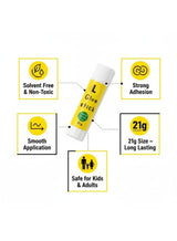 Lukadah Glue Stick 21g Bulk Pack of 5 – Non-Toxic, Washable, Acid-Free Adhesive for School, Office, Kids, Craft Supplies, DIY, Scrapbooking, Paper, Cardboard, Arts & Crafts Projects – Solvent Free Glue Sticks 1