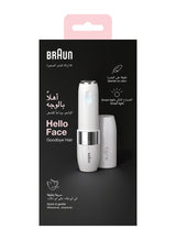 BRAUN Face Mini Hair Remover Fs1000, Electric Facial Hair Removal For Women White - FS1000 1