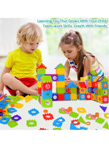CHU DAI Children's building block set, building block house ，Preschool Building Set, Sensory Montessori Toys for Children, Toddler Blocks for Boys and Girls(350 pieces) 3