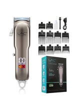 LAC LAICHY Hair Clippers for Men Hair Trimmer Beard Trimmer for Men Razor Kit - Gold Rechargeable USB Professional Cordless Hair Clippers for Men with LED Display for Barber 1