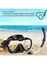 DEXO Diving Mask & Snorkel Set with Dry Top System – 180° Panoramic Tempered Glass Anti-Fog Snorkeling Gear for Adults & Youth 4