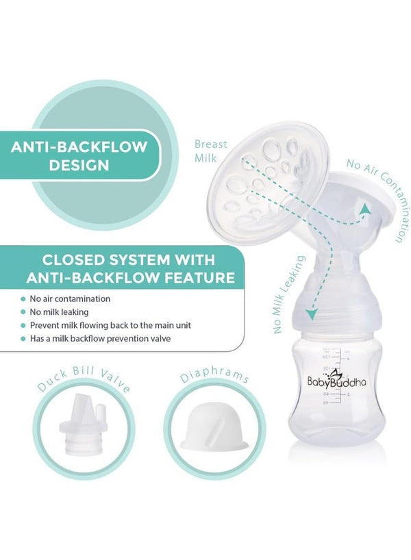 BabyBuddha 2.0 Portable Electric Breast Pump – Compact, Rechargeable & Powerful Suction