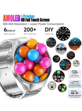 Men's Smartwatch 1.75" AMOLED, Bluetooth Calls, Sleep Monitor, Fitness Tracker, IP67 Waterproof Smart Watch for Men, Compatible with Android/iOS, Voice Assistant 1