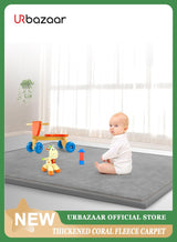 URbazaar 2 CM Thick Baby Play Mat, Nursery Area Rug Coral Velvet Crawling Rugs for Toddler Children Play Mat Yoga Mat Exercise Pads Carpet, Home Decor for Nursery, Kids Bedroom, 180 * 200 6